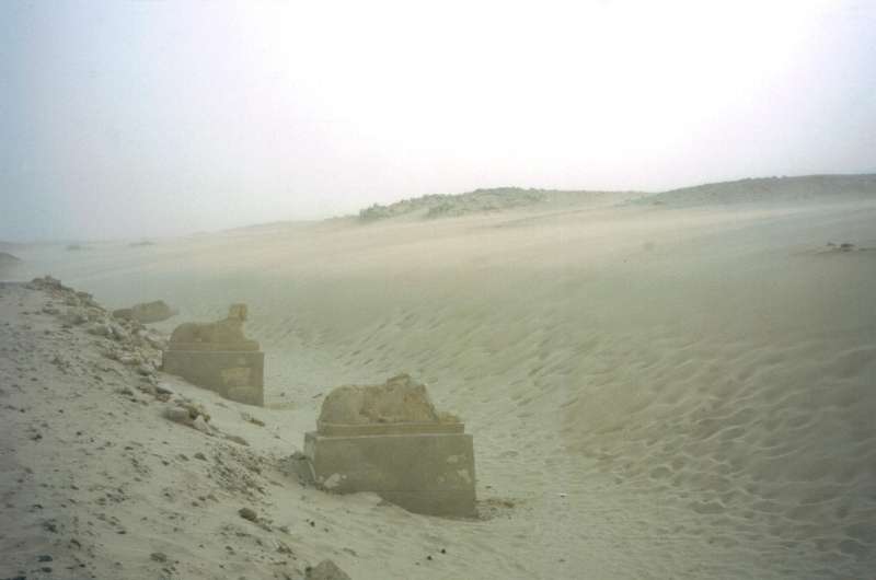 the alley of Sphinxes in Medinat Madi