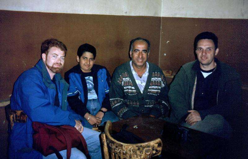 our driver with his son in the tea house