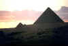 sunset at the pyramids